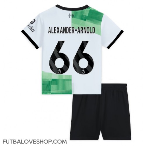 Dres Liverpool Alexander-Arnold #66 Preč pre deti 2023-24 Krátky Rukáv (+ trenírky)